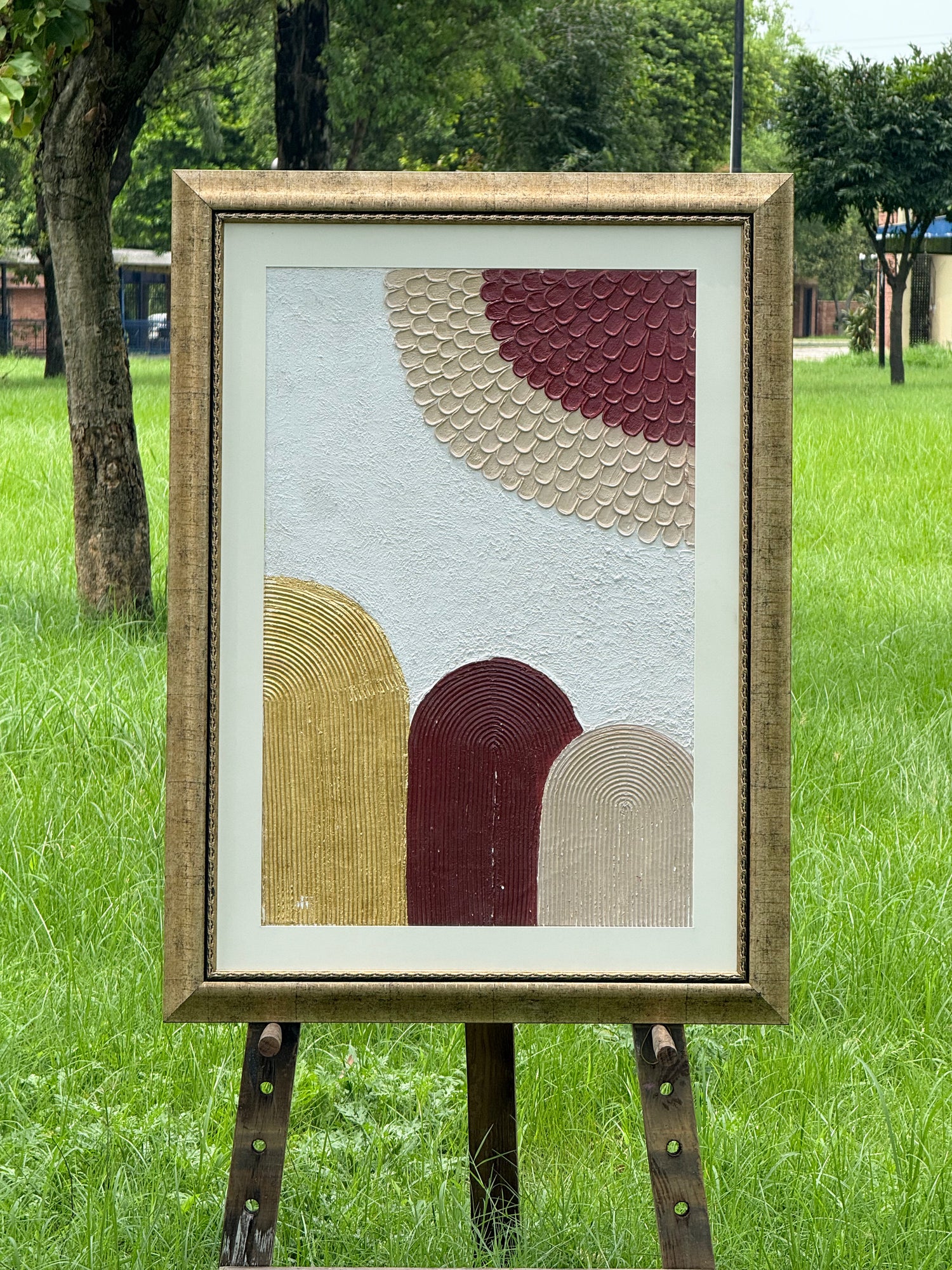 Textured Harmony – Portrait Palette Painting by Professor's Gallery