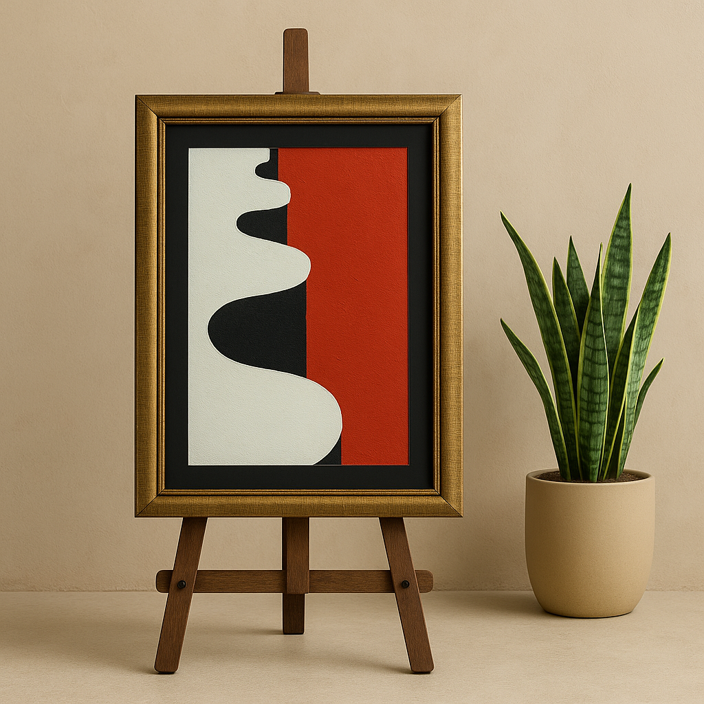 Flow of balance – Portrait Palette Painting by Professor's Gallery